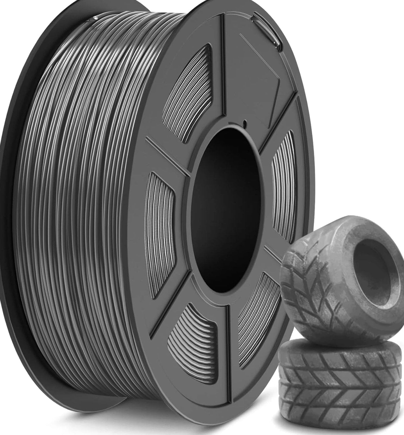 SUNLU TPU 1.75mm 1kg 95A Flexible Filament Grey FDM 3D Printer
