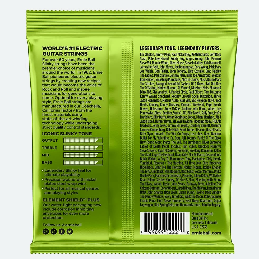 Ernie Ball Regular Slinky Nickel Wound Guitar Strings 10-46