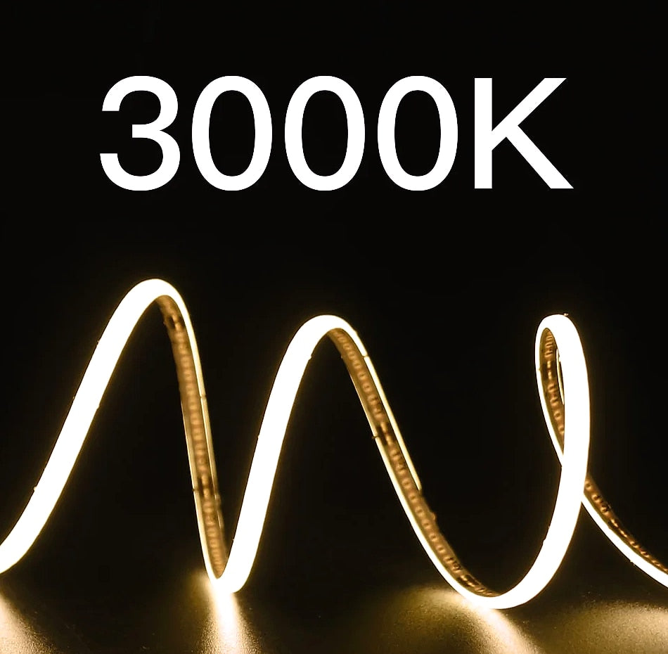 OCONA 3mm COB LED Strip Lights 480 LEDs/m DC 12V