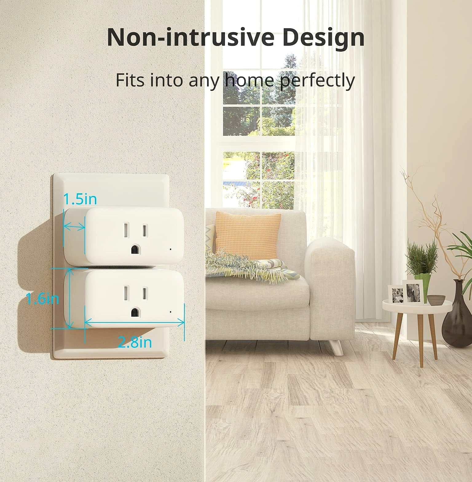 SwitchBot Smart Plug Mini 15A 4-Pack WiFi Remote Control