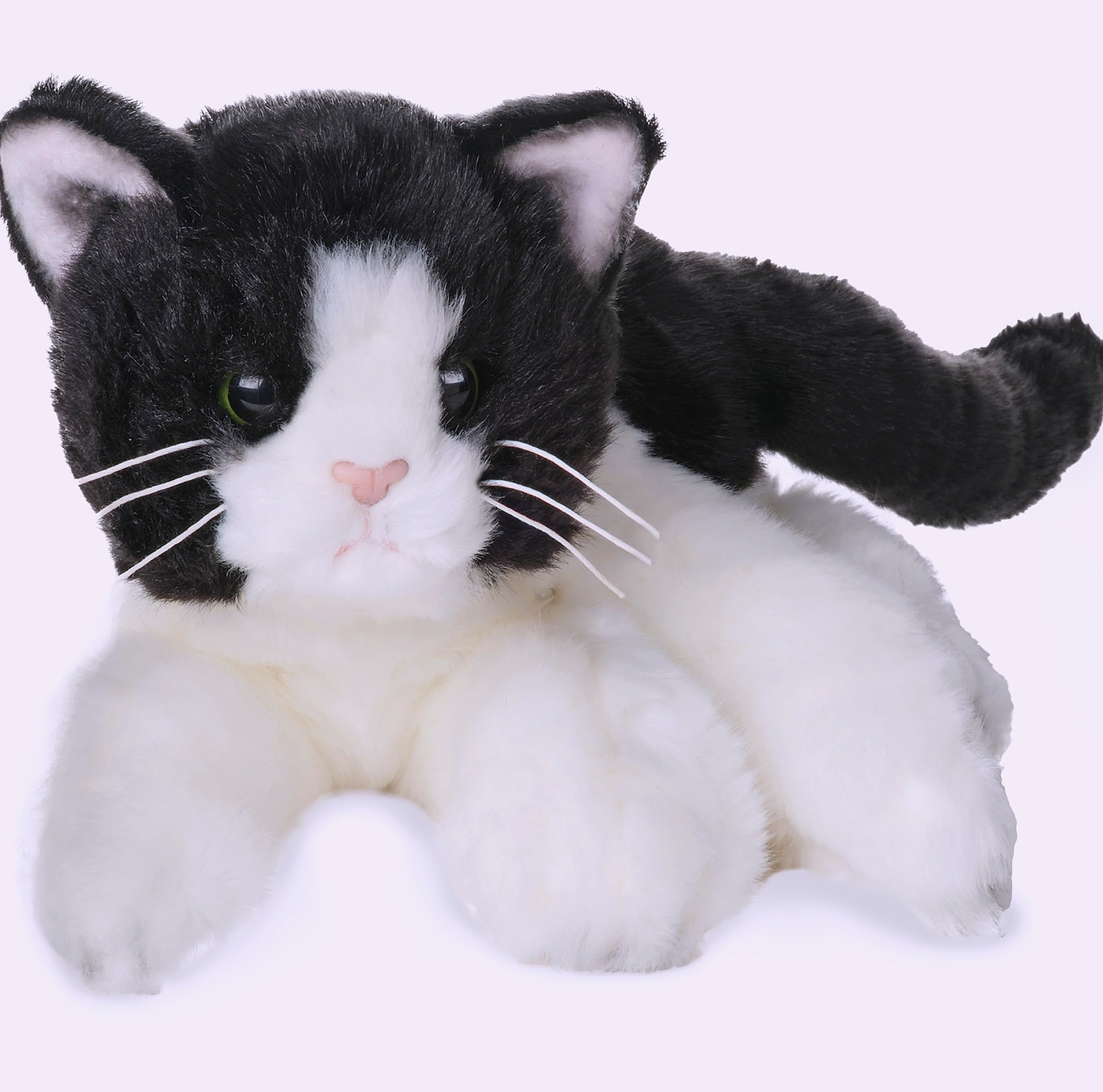 Bearington Domino Cat 15" Stuffed Animal Tuxedo Plush Toy