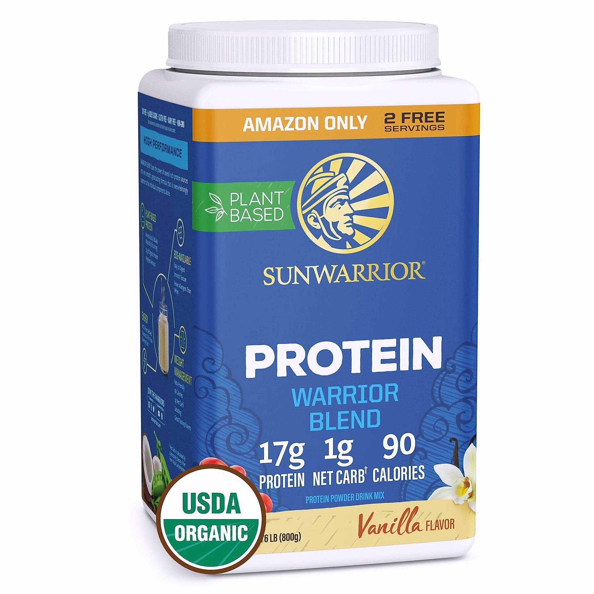 Sunwarrior Warrior Blend Vanilla Plant Protein Powder