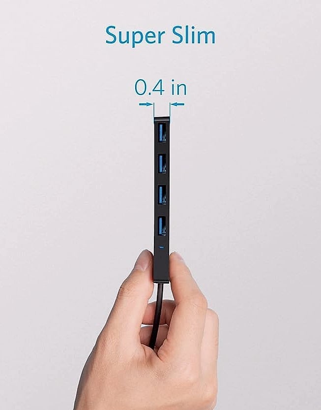 Anker 4-Port USB 3.0 Hub with 5Gbps Data Transfer Speed
