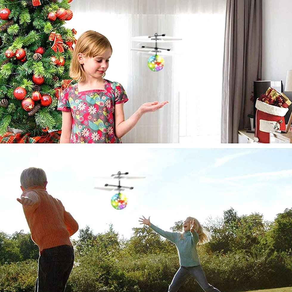 Toys for Boys Flying Ball LED 3 4 5 6 7 8 9 10 11 Year Old Kids Birthday Gifts