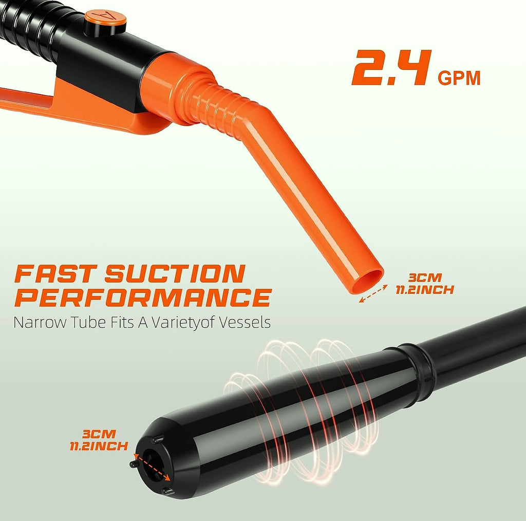BestCosy 2.4 GPM Electric Fuel Transfer Pump with 47 Inch Hose