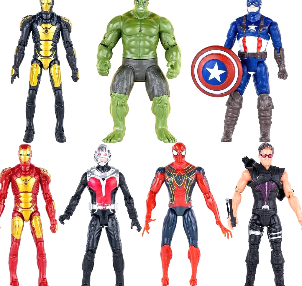 MUKSSE 14 pcs Big Set Superhero Action Figures – Collectible Models 6.5-inche...