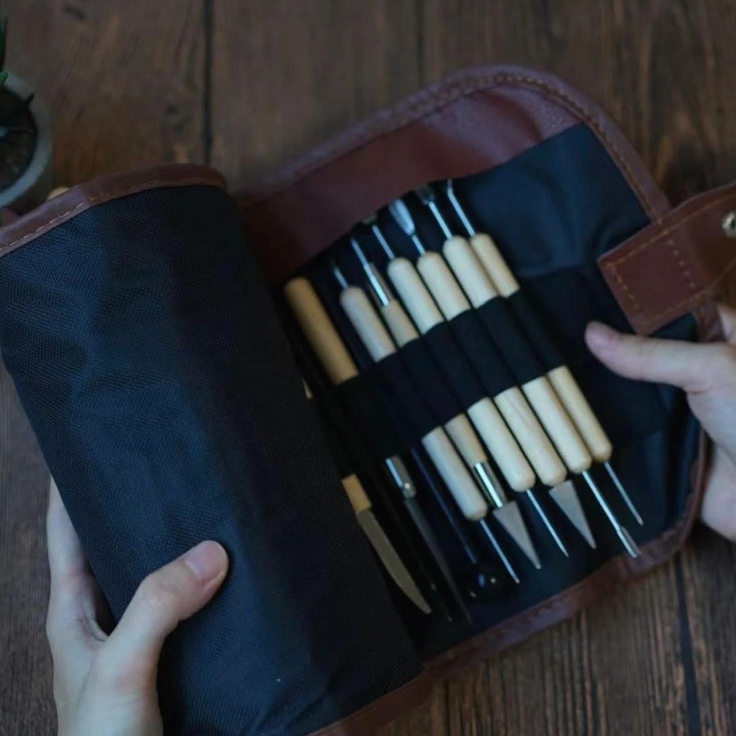 44-Piece Pottery Tools Set with Carrying Case