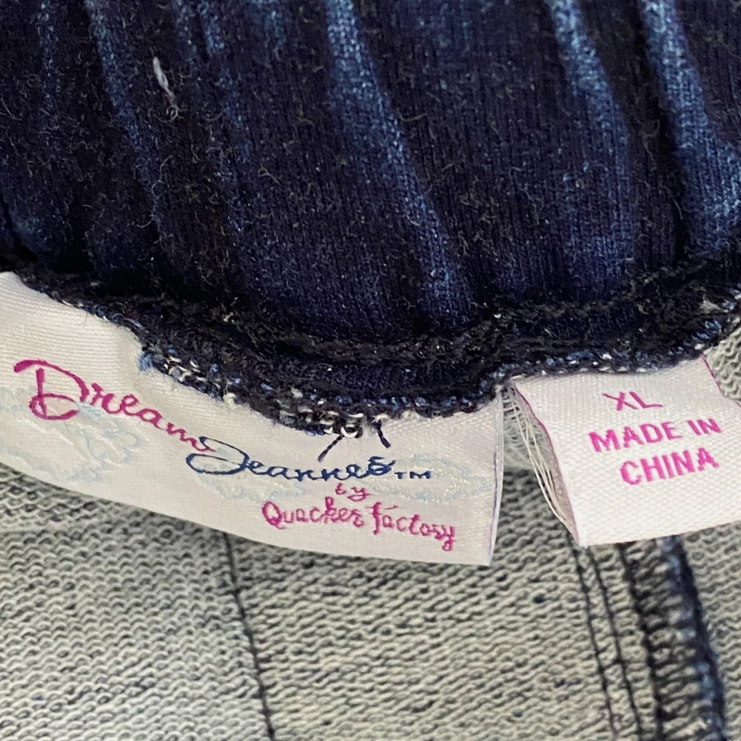 Quacker Factory DreamJeannes Pull-On Leggings w/ Pockets Jeggings XL Jeans