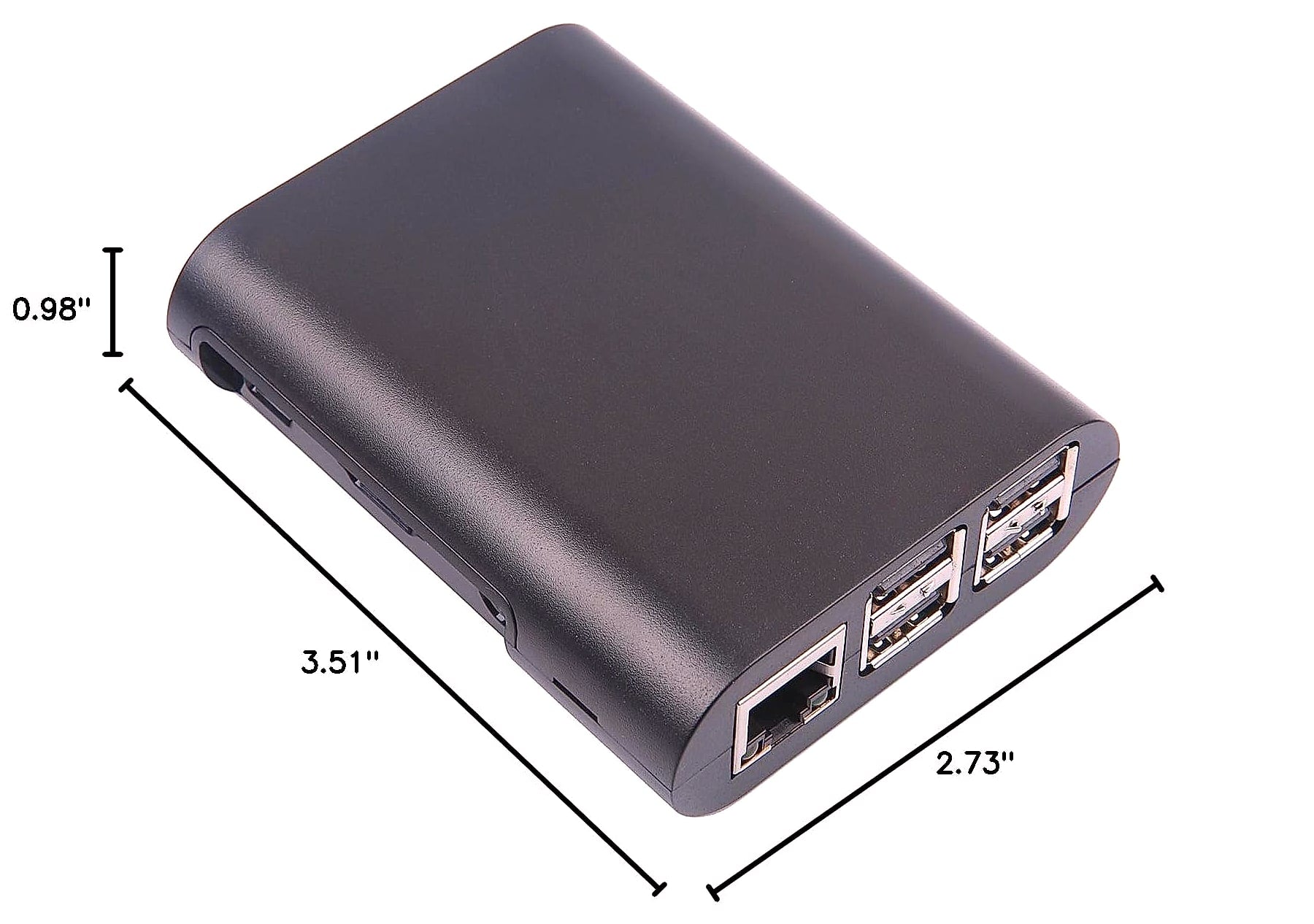 JBtek Jet Black Case for Raspberry Pi 3 Model B