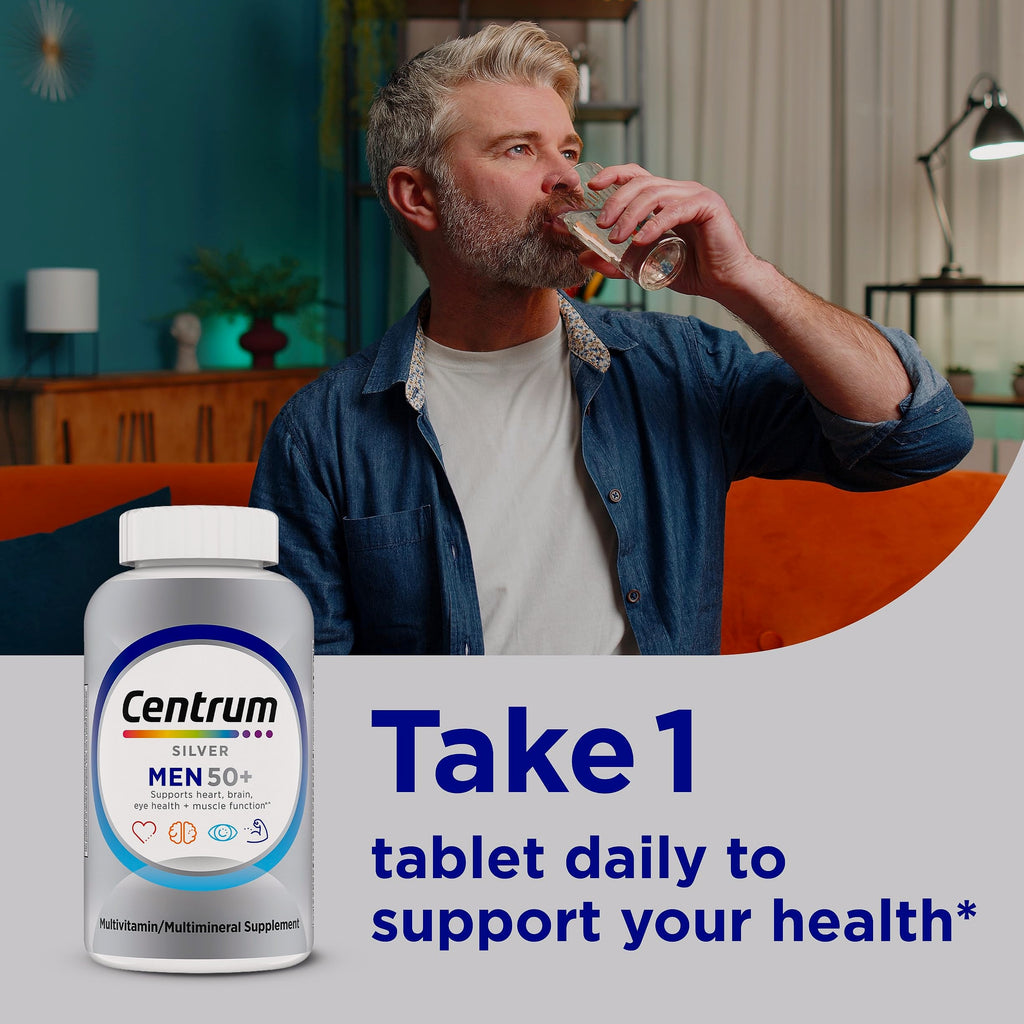 Centrum Silver Men 50+ Multivitamin with D3 and Zinc