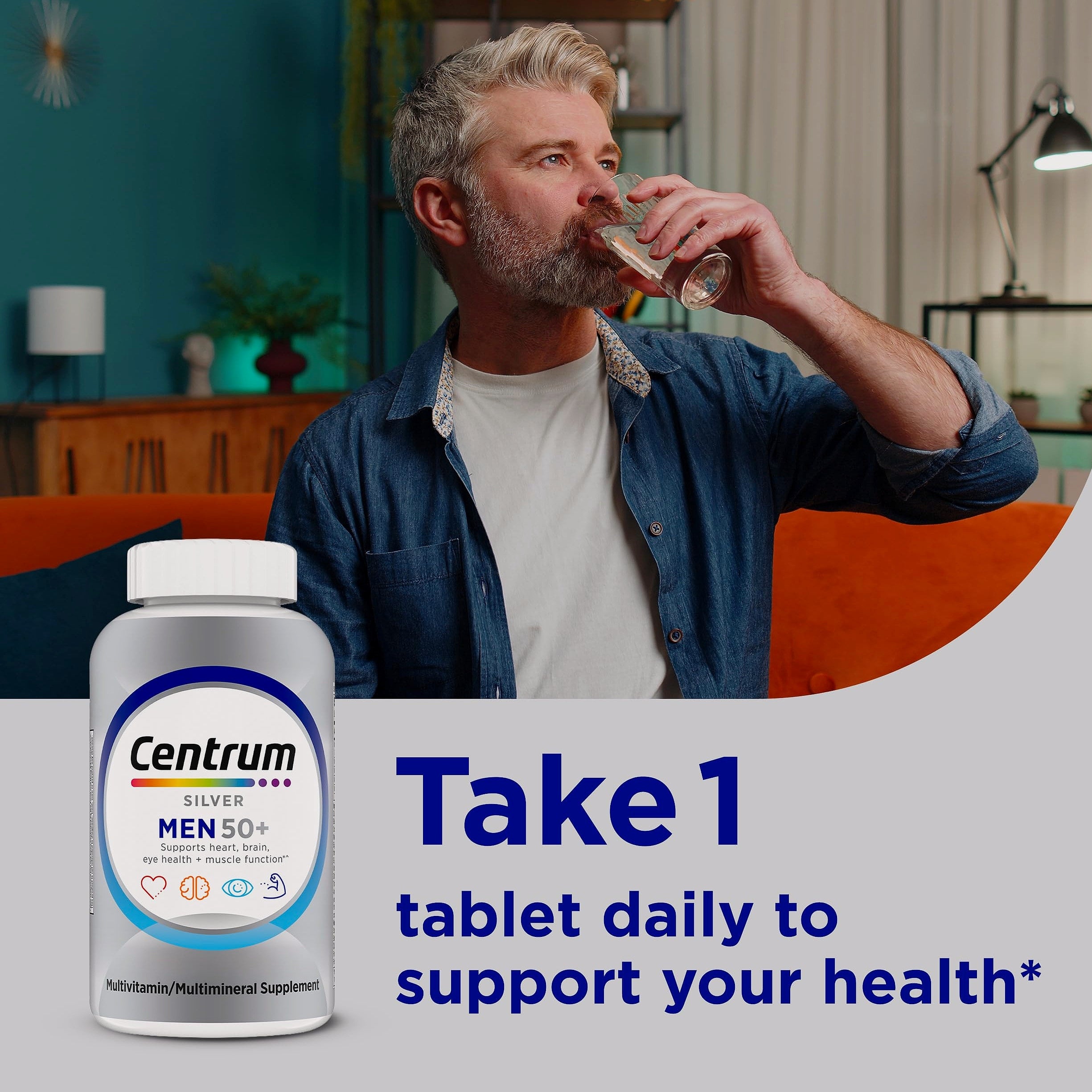 Centrum Silver Men 50+ Multivitamin with D3 and Zinc