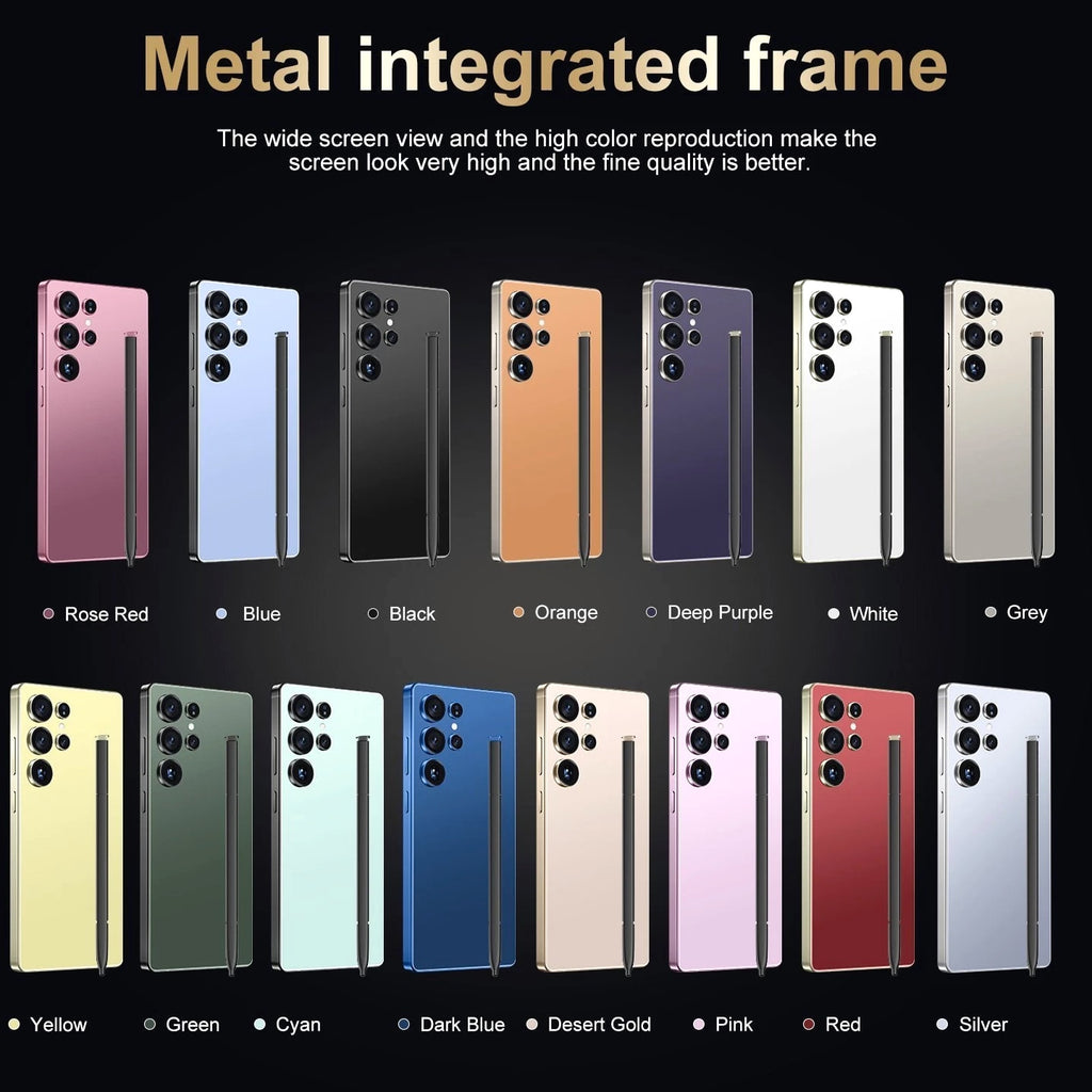 Unlocked Cell Phone 25 Ultra 128GB 5G Dual SIM Smartphone Android 15 Cheap Phone