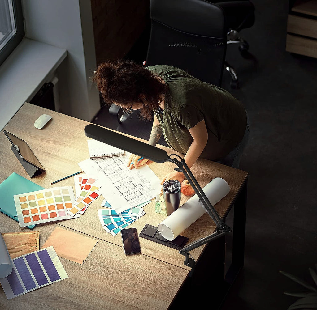 SKYLEO LED Desk Lamp with Memory Function and Adjustable Arm