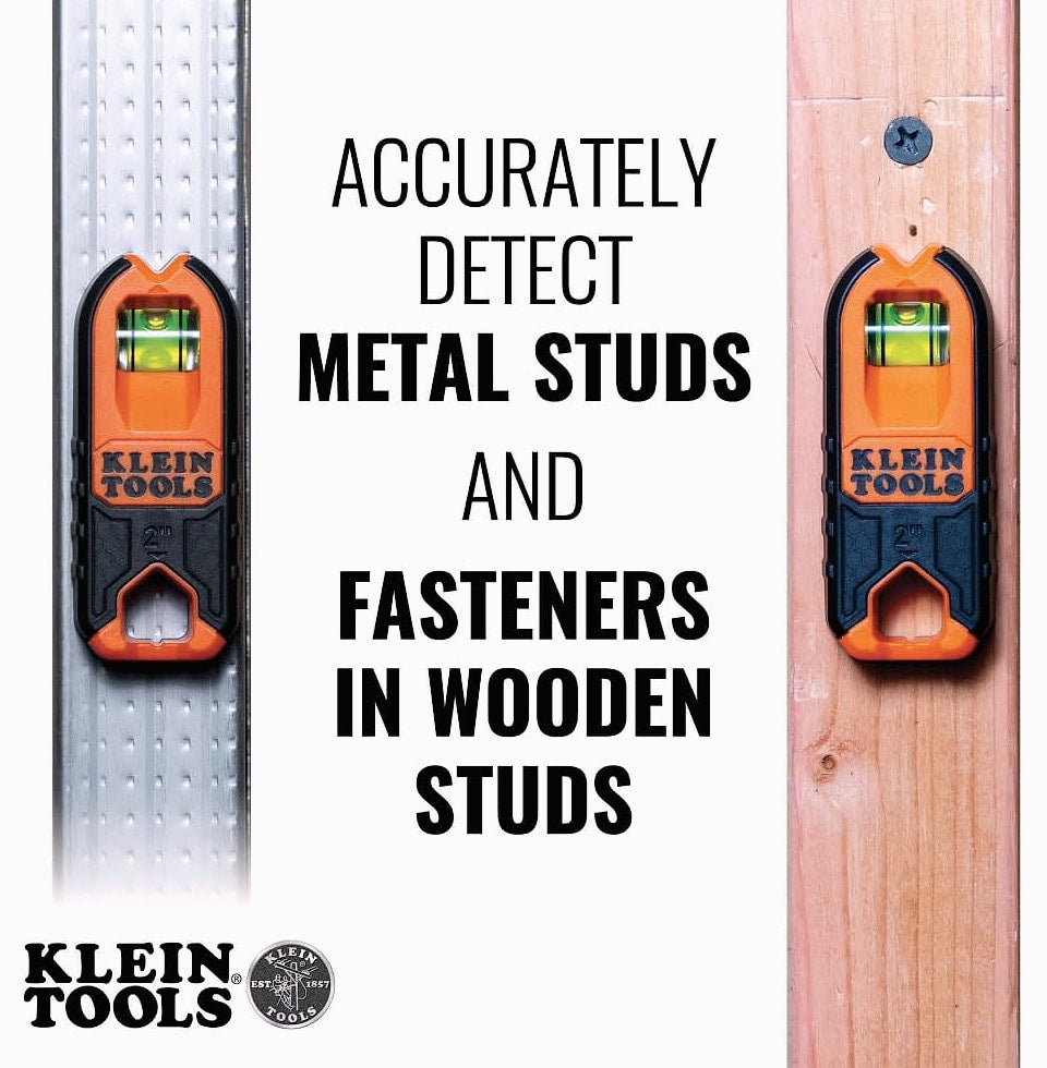 Klein Tools MSF100 Magnetic Stud Finder with Level Bubble Vial