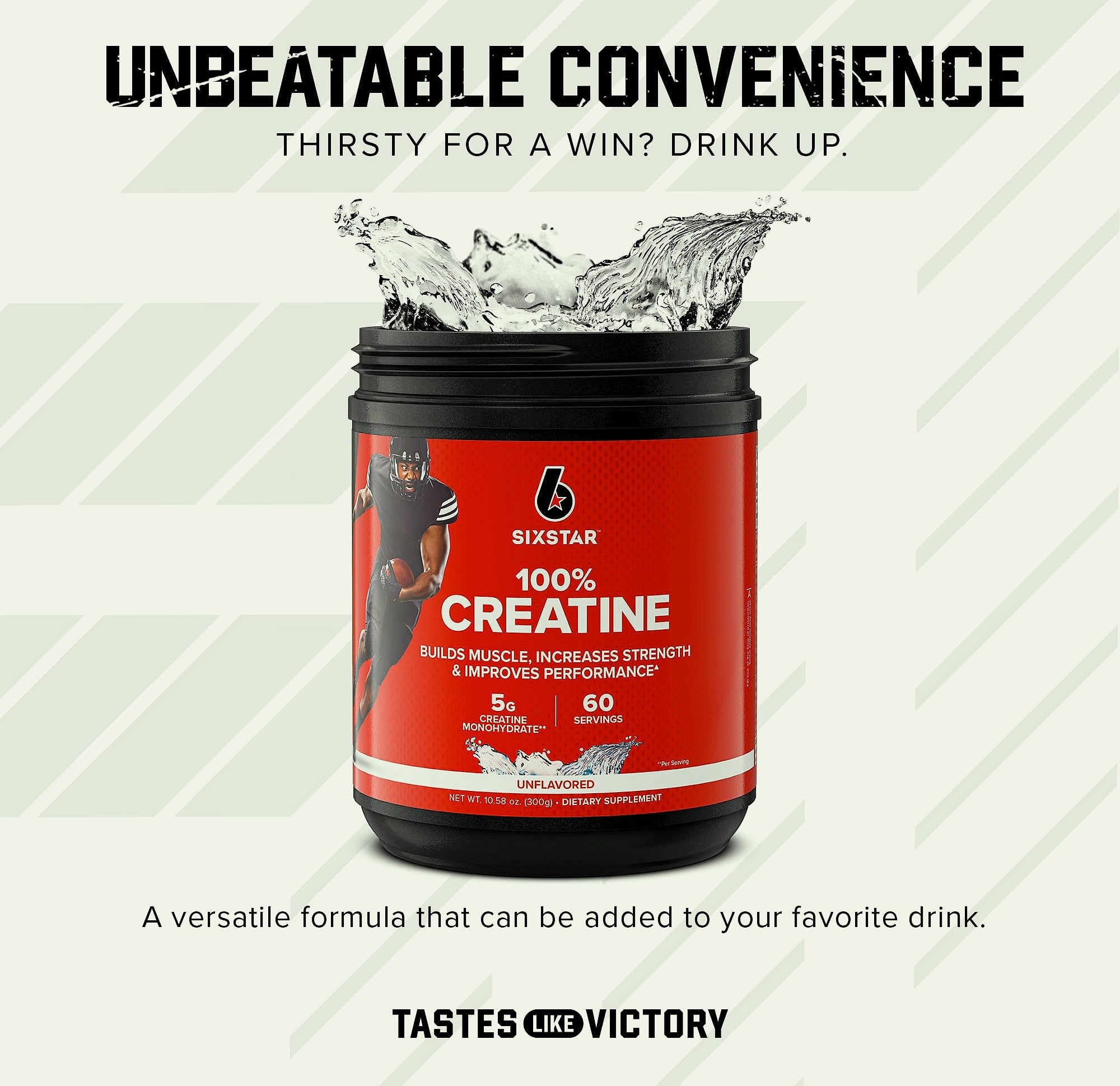 Six Star 100% Creatine Monohydrate Powder, Unflavored