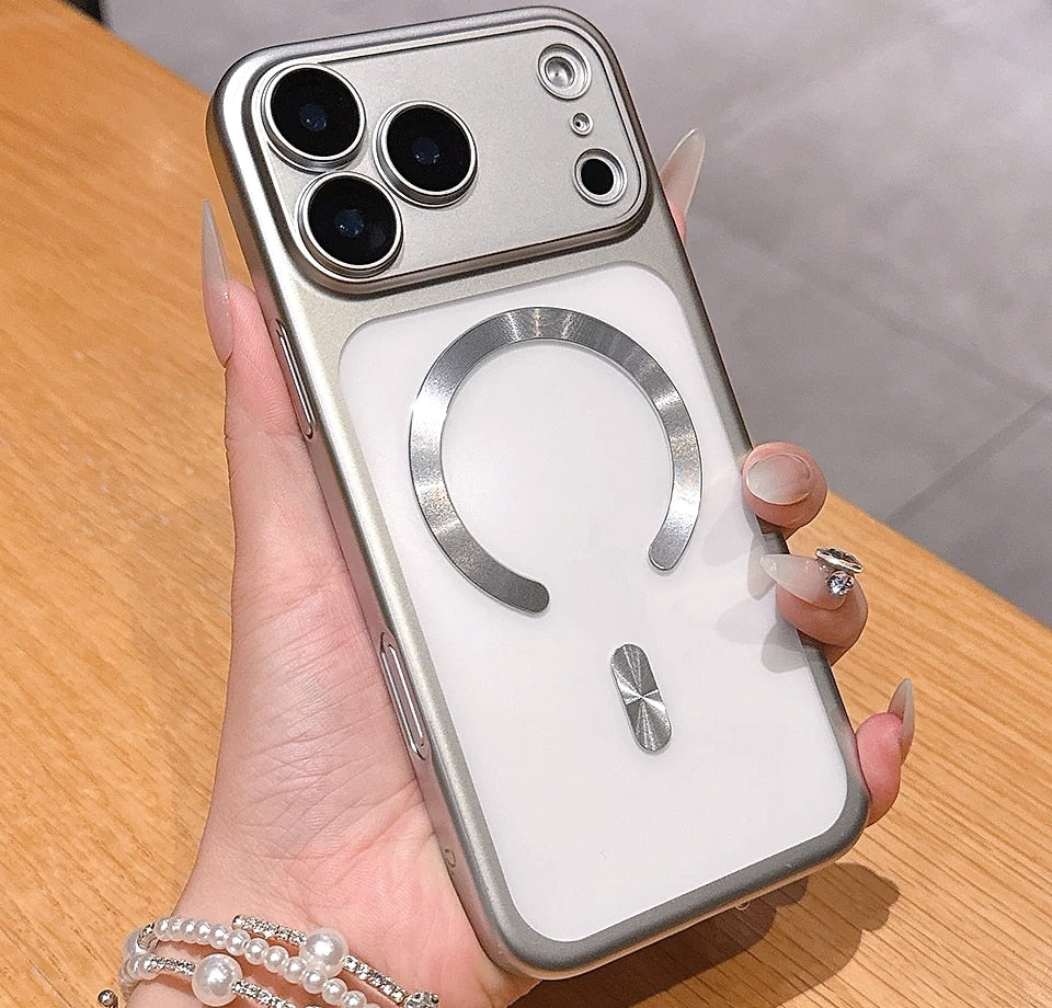 Matte Translucent Magnetic iPhone 17 Pro Max Case with Magsafe