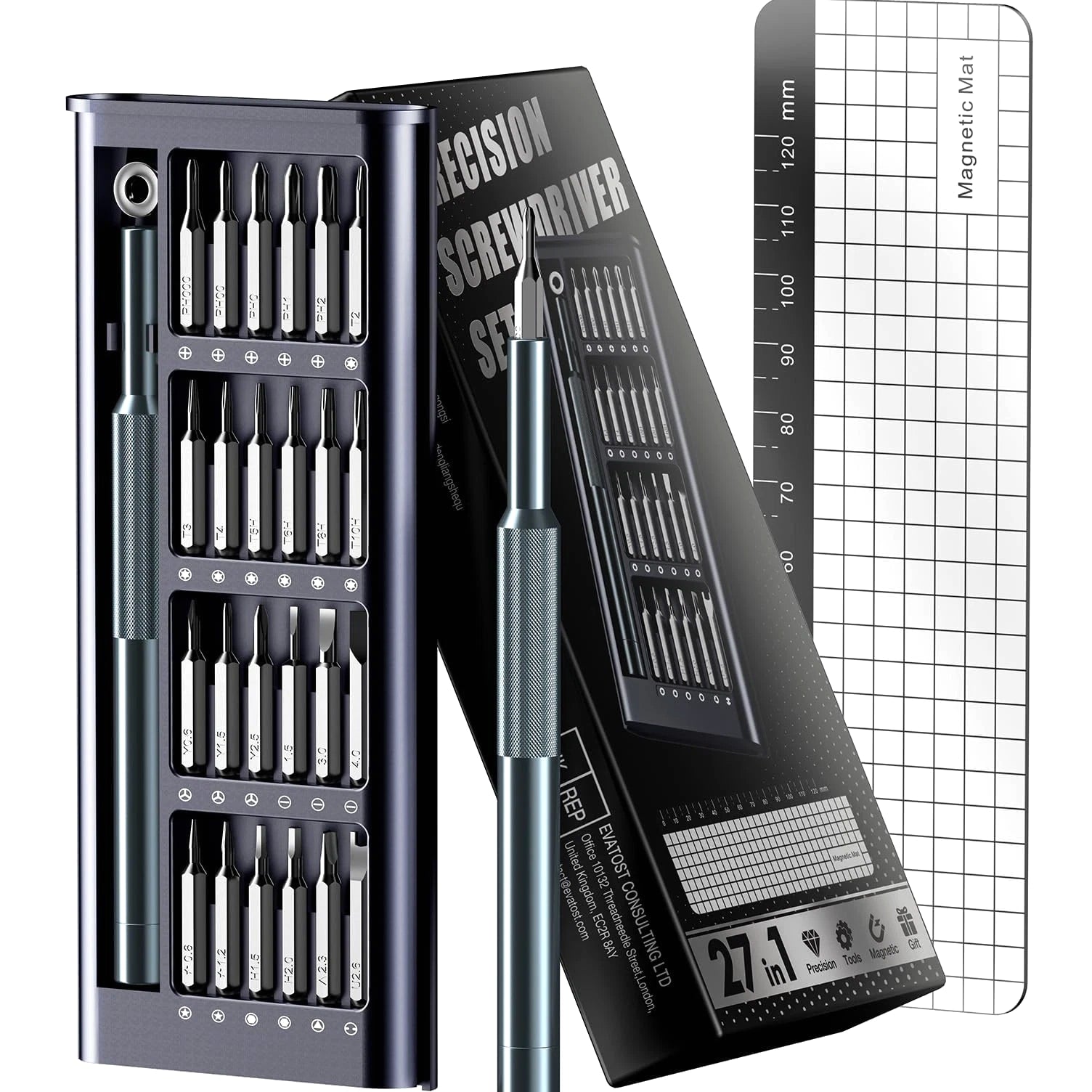 27-in-1 Precision Screwdriver Set, Magnetic Repair Kit for Electronics & Gadgets
