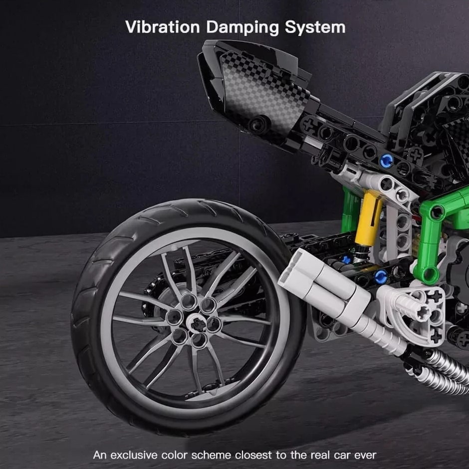 Mould King Kawasaki Ninja H2R Motorcycle Building Kit Sets 23002 Ninja Bike
