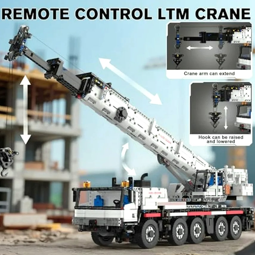 Mould King 17075 APP Programmable Construction Crane Building Set
