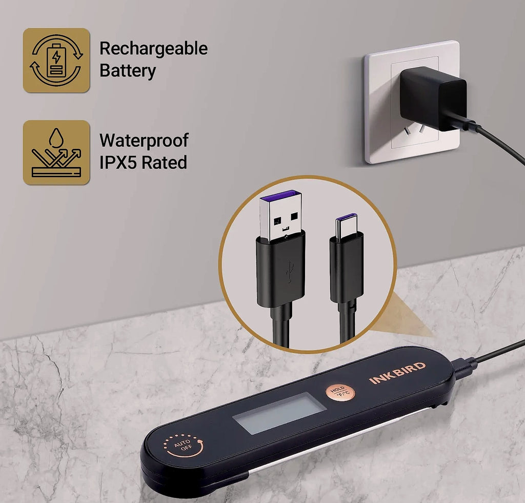 INKBIRD IHT-1X Meat Thermometer with Foldable Probes