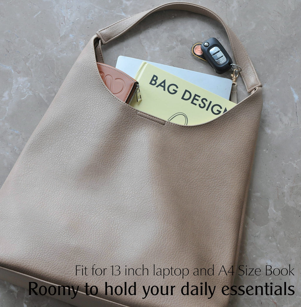 HOXIS Hobo Bag Women Soft Vegan Leather Shoulder Handbag