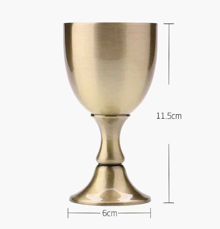 Aihogard Vintage Copper Wine Goblet 100ml Hand-made