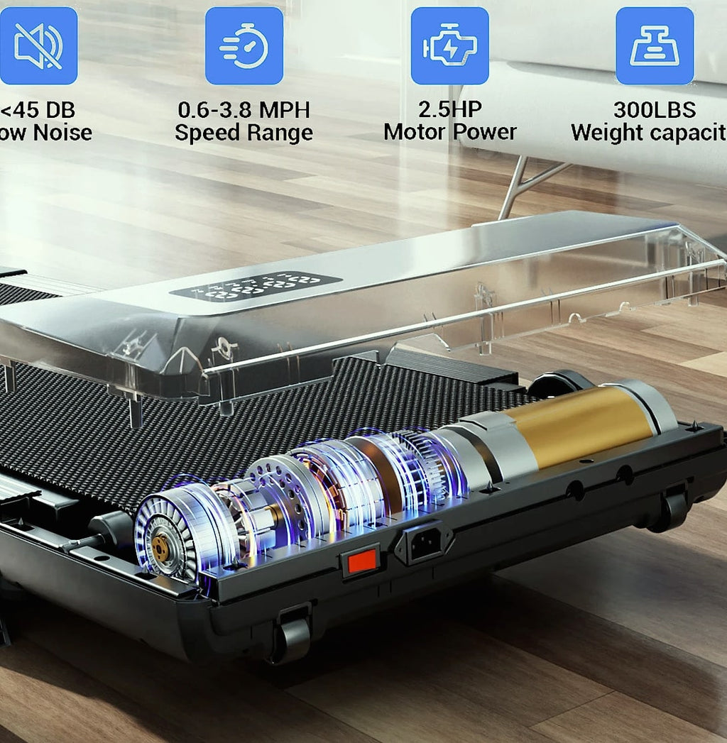 Superun 2.5HP Foldable Under Desk Treadmill Walking Pad