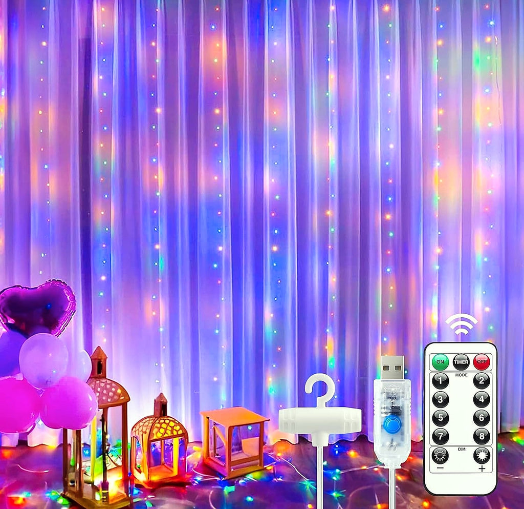 Minetom 300 LED Dimmable Fairy Lights with Remote and Timer