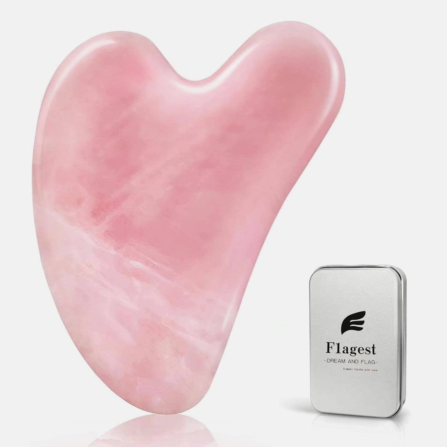Genuine Rose Quartz Gua Sha Tool - Enhance Your Beauty Ritual With Ease