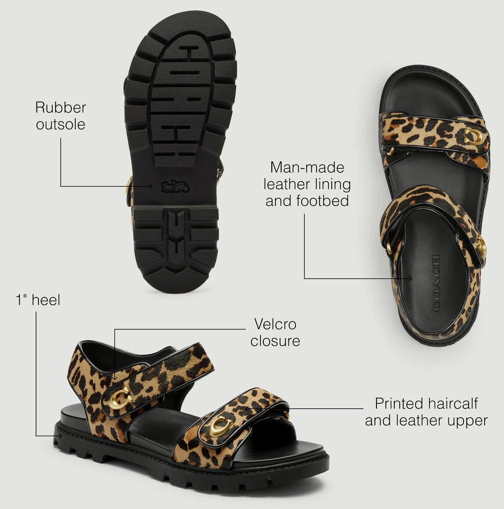 Coach Women's Brynn Shearling Sandal in Suede