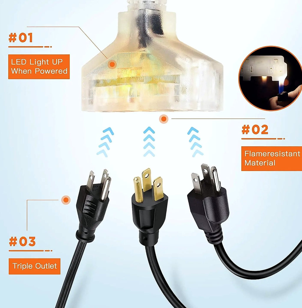 Giraffe Tools 50ft Retractable Power Cord Reel Wall Mount