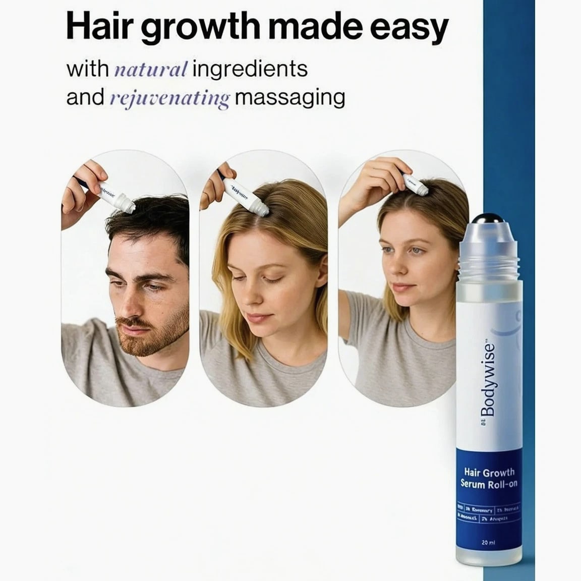 Rosemary & Redensyl Hair Growth Serum | Roll-On Targeted Solution, 25ml