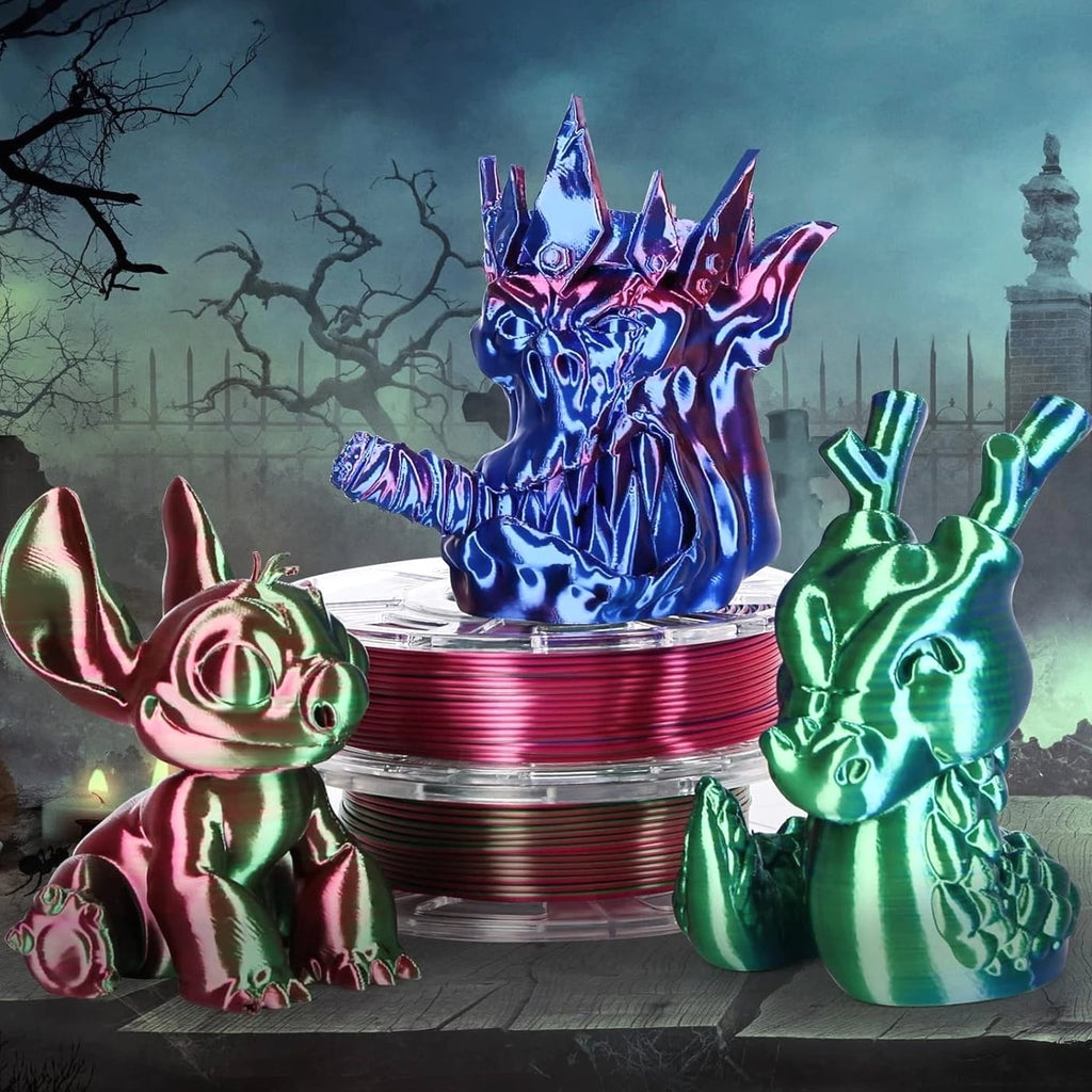 Colorful Silk Dual Color Filament Bundle, 1.75mm