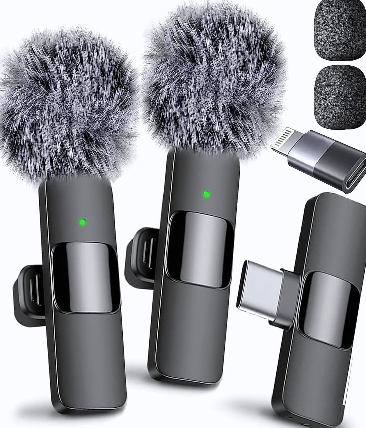 Mini Mic Pro Wireless Lavalier Microphone 2-Pack
