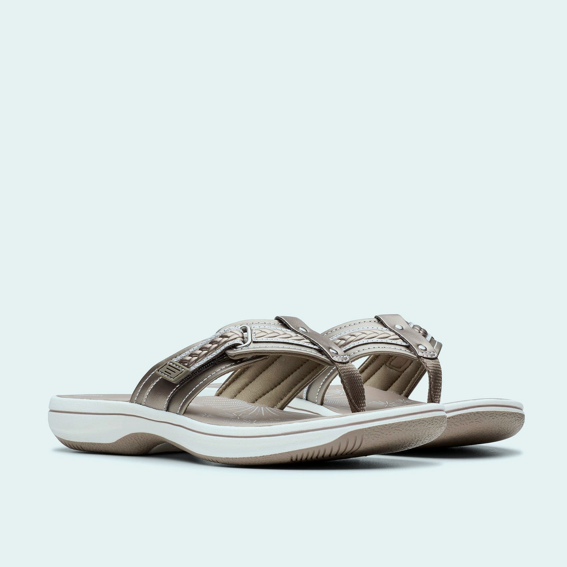 Clarks Women's Breezey Sun Sandal with Cloudstepper Comfort