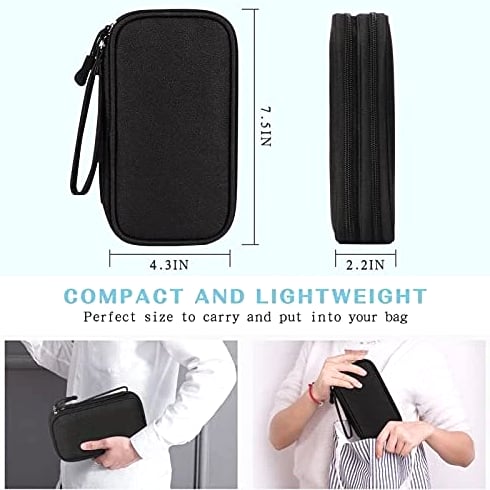Small Electronics Carrying Case Bag Gadgets Organizer Pouch for Tech Accessories