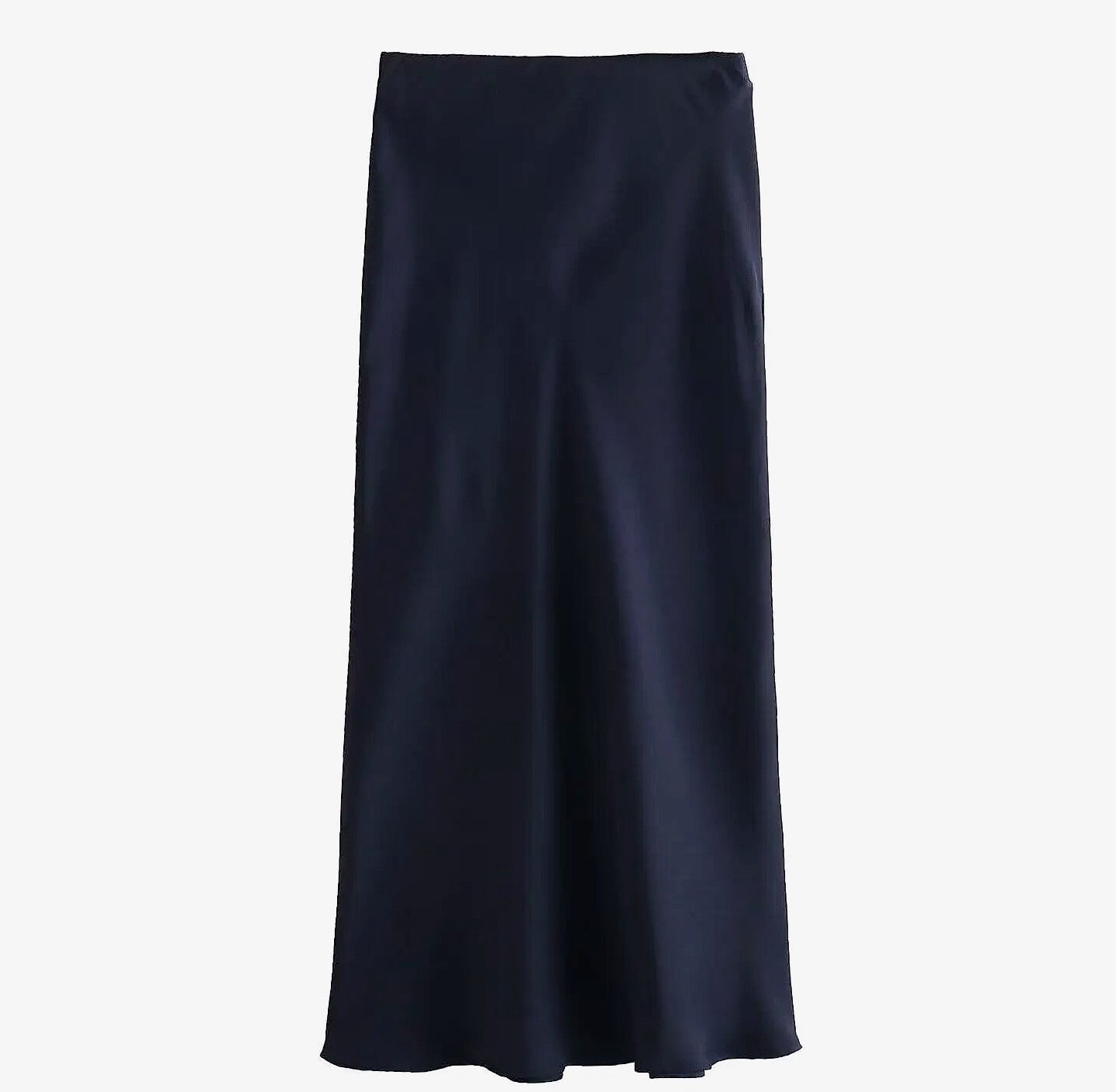Willshela Women's Satin Pleated Midi Skirt Elastic Waist