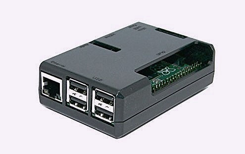 sb components Jet Black Case for Raspberry Pi 3 Model B and Raspberry Pi 2 Model B (Black) with Access to All Ports