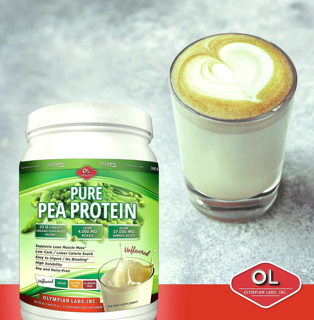 Olympian Labs Plant Based Pea Protein Powder, Unflavored