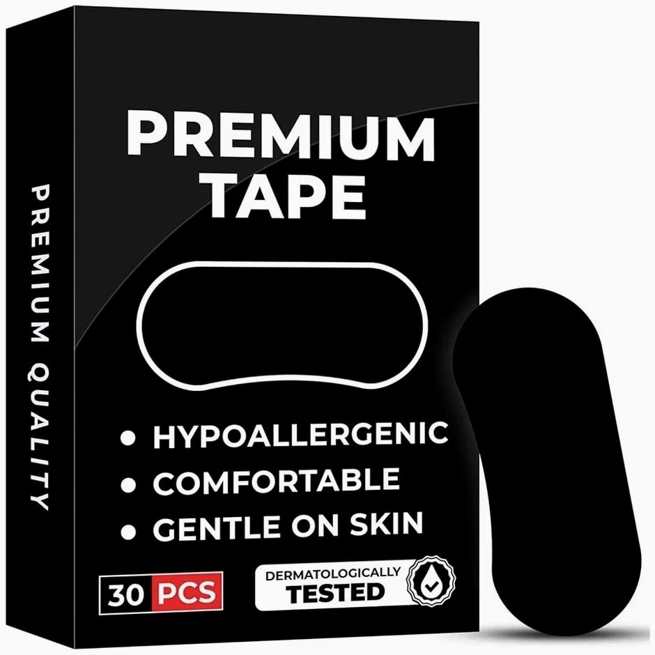 30-120 Strips Gentle Mouth Tape for Sleep – Soft Hypoallergenic Lip Support