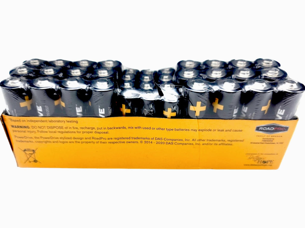 Powerdrive Disposable Batteries 24 AA and 12 AAA | Ultra Long Lasting | 36 Pack