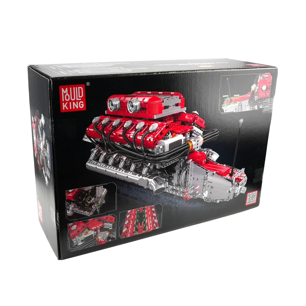 MOULD KING 10169 V12 Engine Model - 3472 Pcs Motorized Building Kit for Adult Car