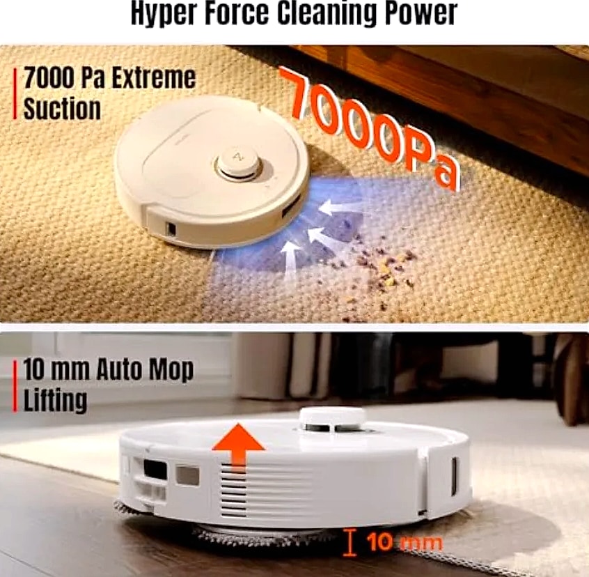 Qrevo MaxV Robot Vacuum and Mop with FlexiArm Design
