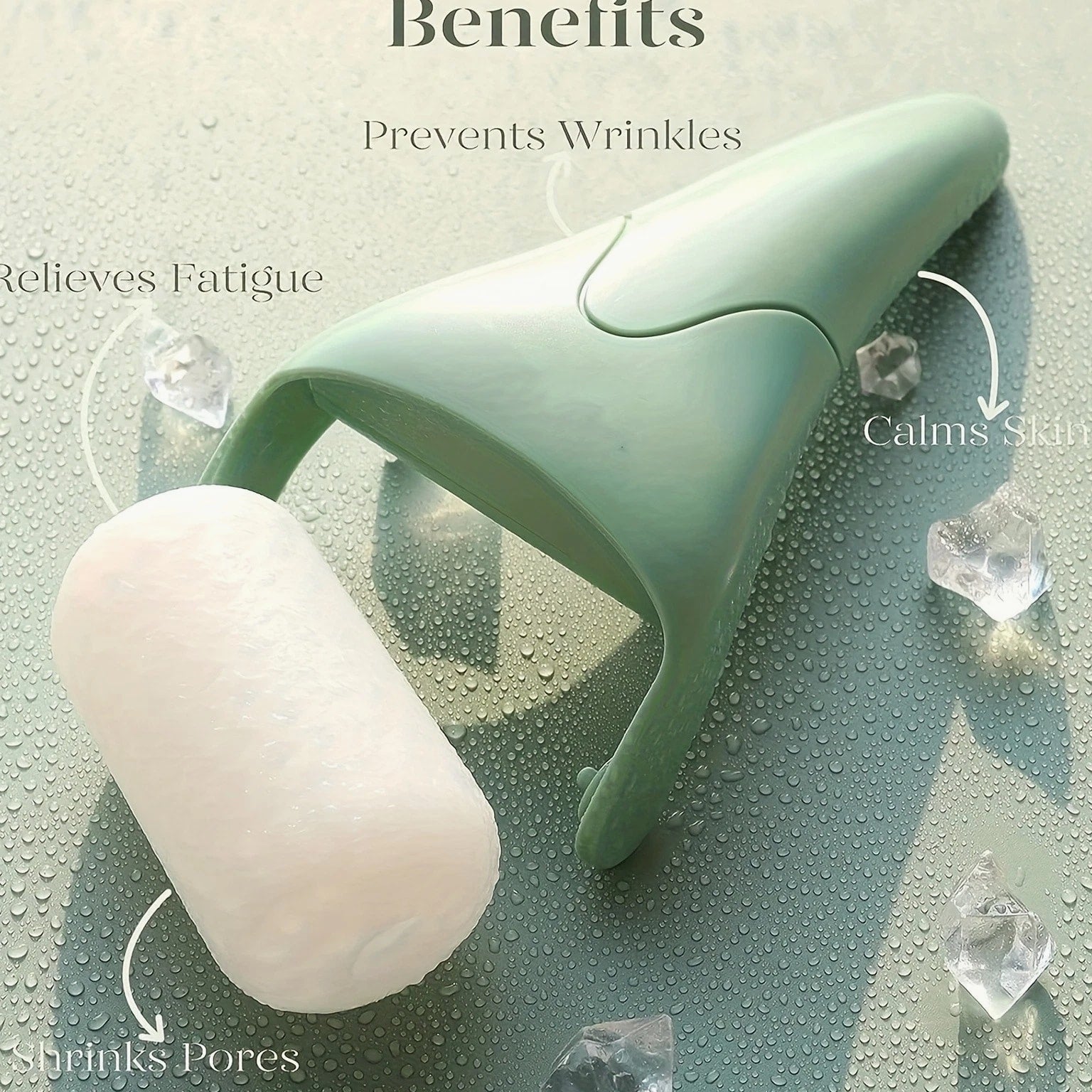 Facial Ice Roller - Skin Care Tool for Pore Minimizing & Skin Brightening