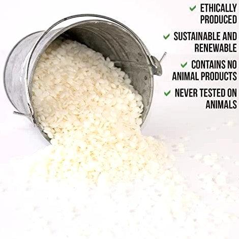 Natural Soy Wax for Candle Making - 25 lb Bulk Bag, Eco-Friendly Premium Quality