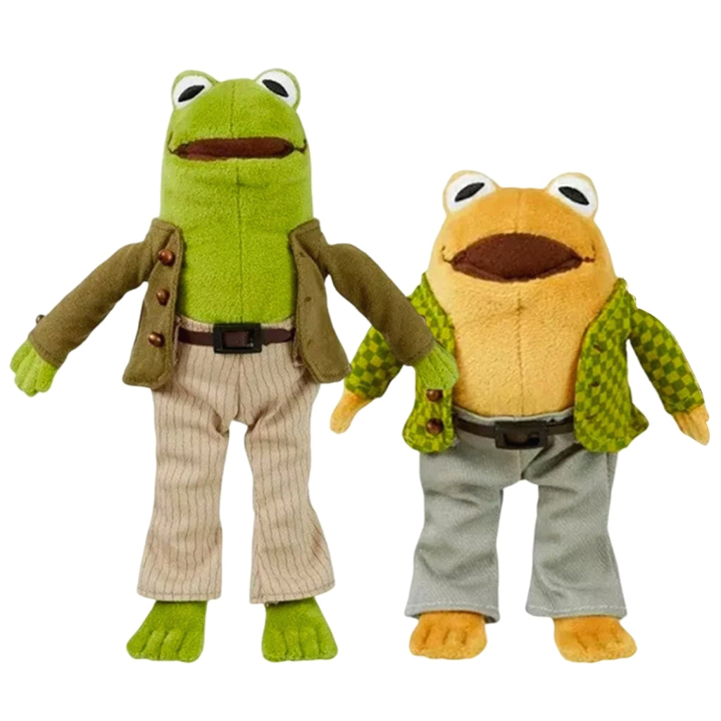 Frog And Toad Plush Set Of 2 Stuffed Animal Small Sekiguchi NEW
