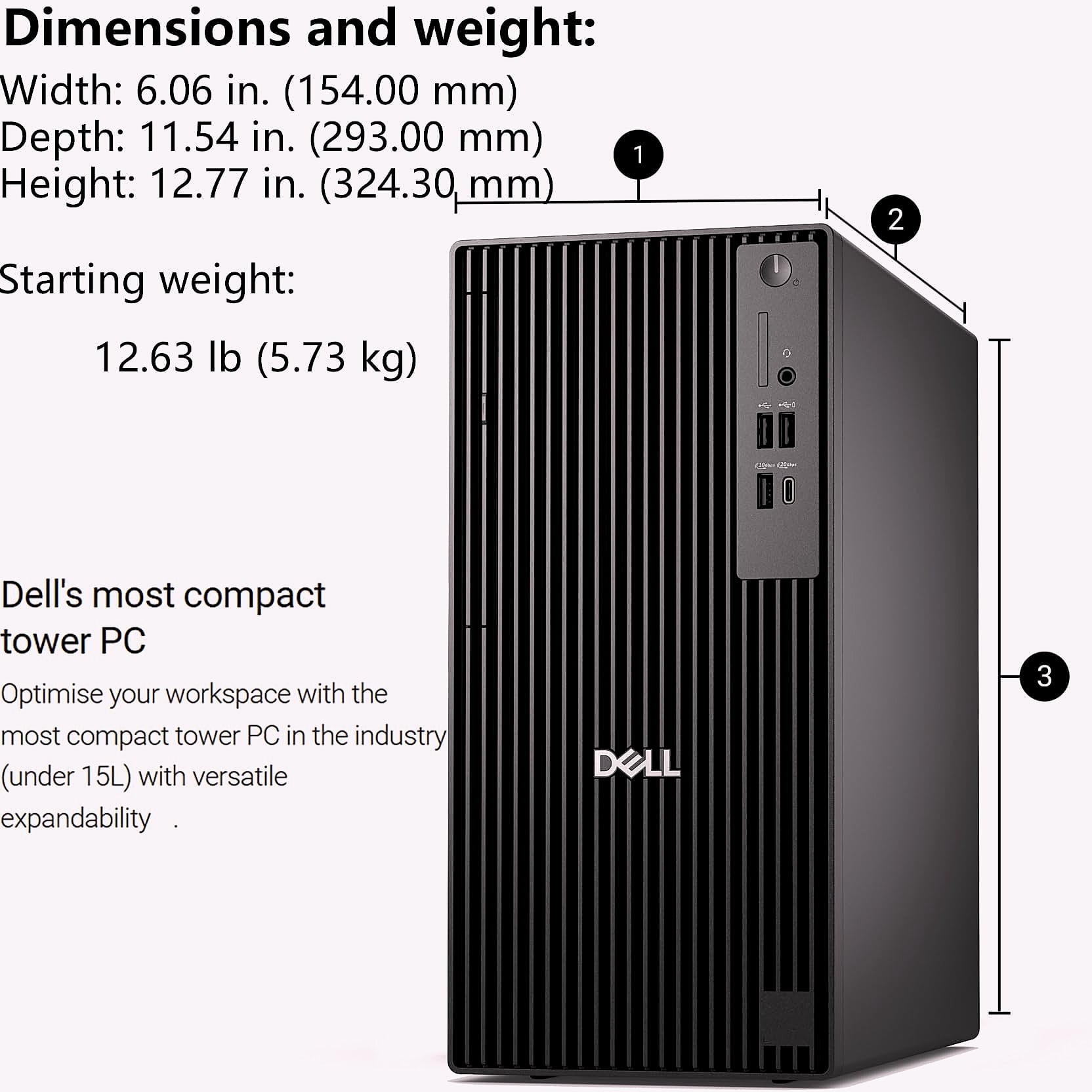Dell Pro Tower Plus Intel Core Ultra 7 265 Workstation PC