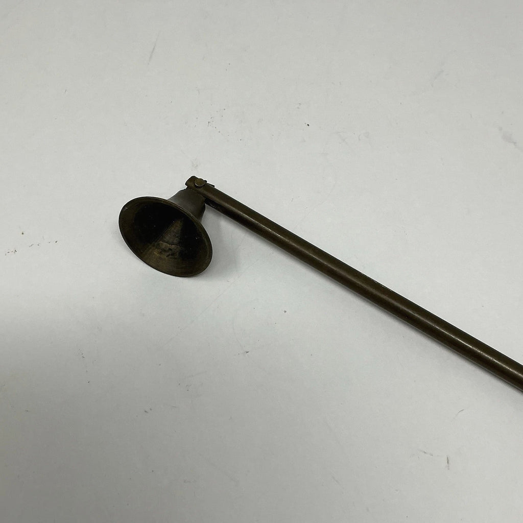 Vintage Brass Candle Snuffer with Wick Pull Antique 18th 19th Century Style