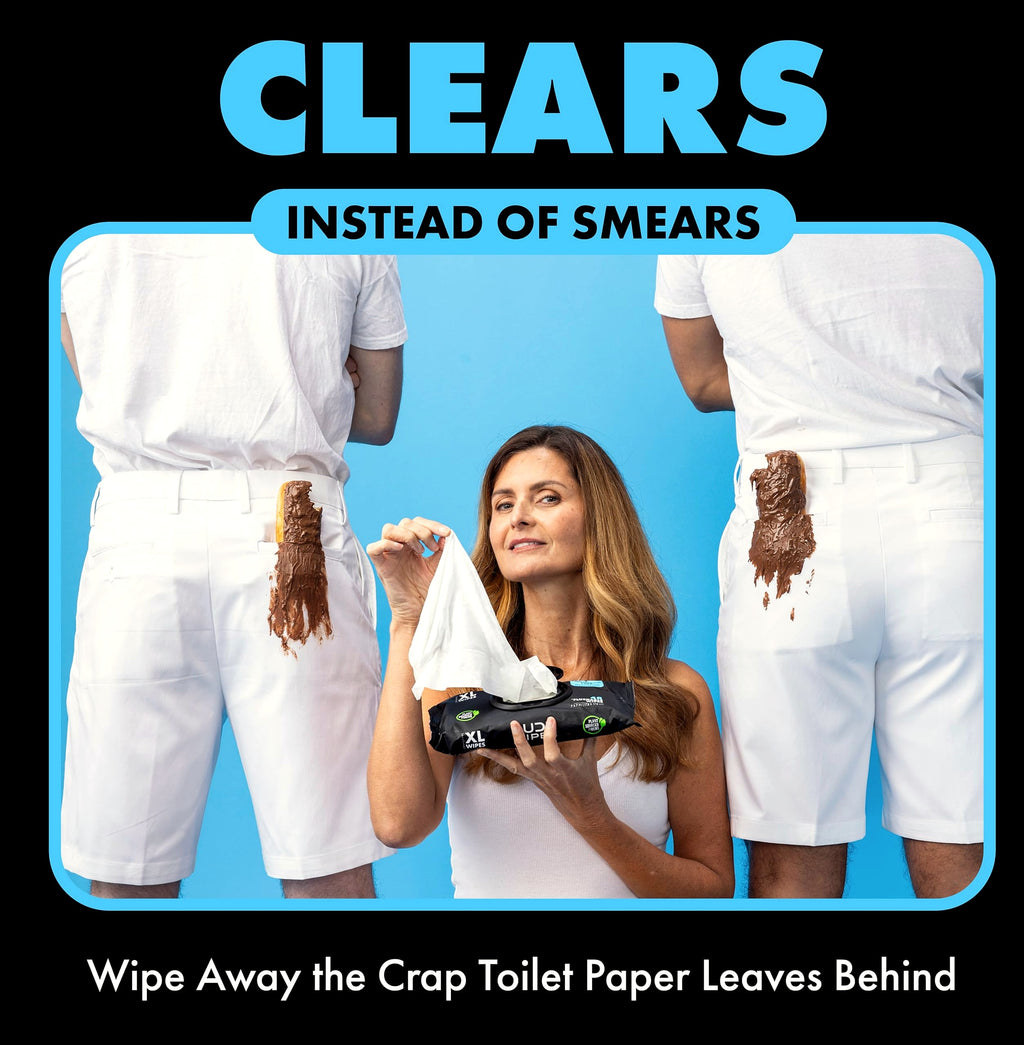 DUDE Wipes Unscented Flushable Wipes for Adults, 6 Pack