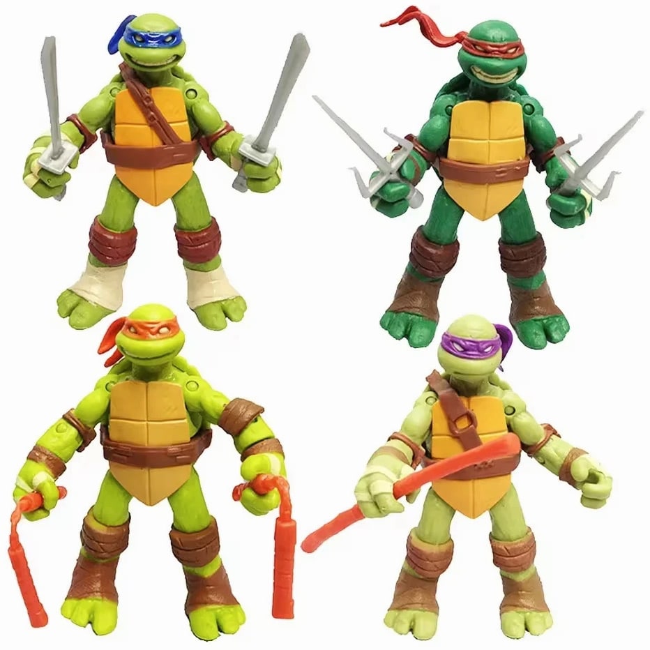 Teenage Mutant Ninja Turtles Classic Collection Tmnt Set of 4 Action Figures Toy